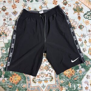 Nike Men's Black Athletic Training Shorts with Logo Tape‎ - Size S